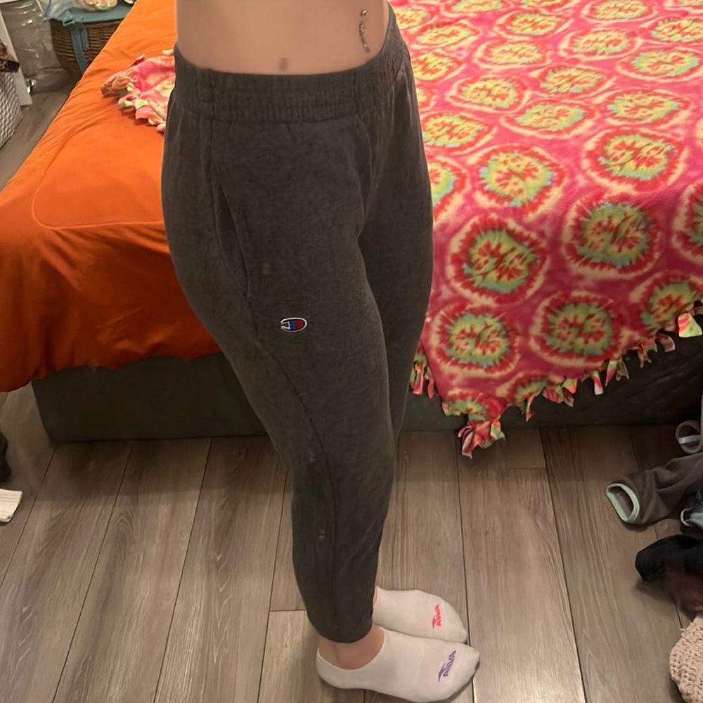 Champion, Medium, Gray joggers!